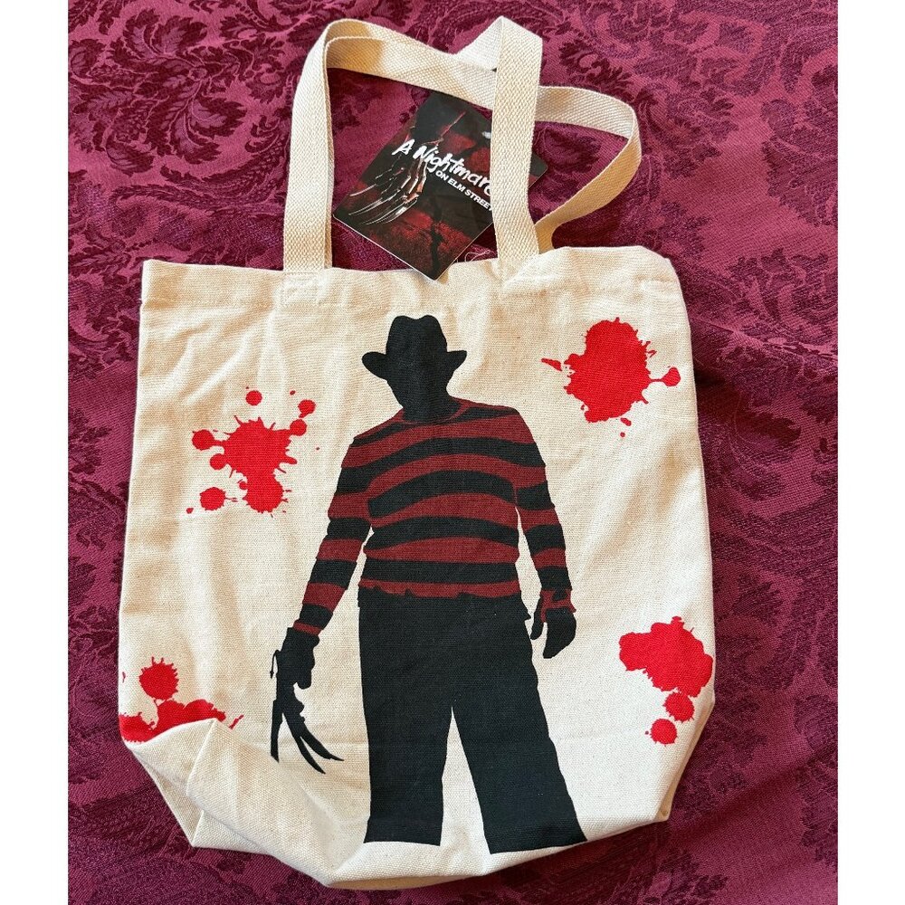 Nightmare On Elm Street 100% Cotton Reusable Mini Tote Horror Canvas Bag NWT